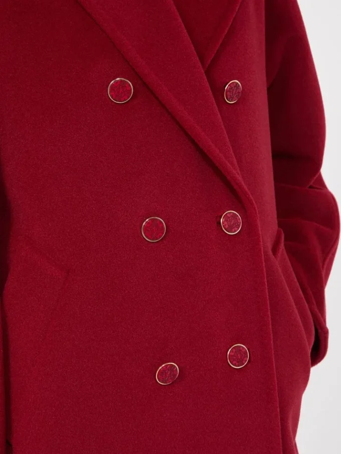 101801 Icon Coat, rouge foncé