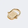 Bague en métal et résine, orange Bague en métal et résine, orange