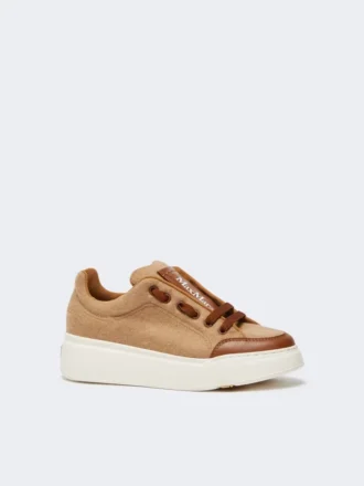 Baskets camel hydrofuges, couleur camel