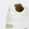 Baskets en cuir, blanc optique Baskets en cuir, blanc optique