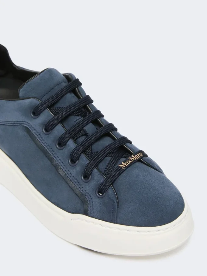 Baskets en daim, bleu outremer Baskets en daim, bleu outremer
