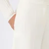 Bermuda en jersey de crêpe de viscose, blanc Bermuda en jersey de crêpe de viscose, blanc