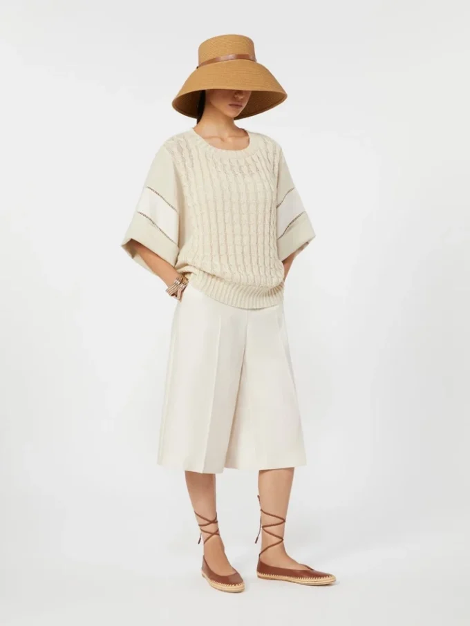 Bermuda en lin, beige Bermuda en lin, beige