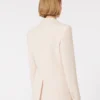Blazer ajusté en crêpe de laine, rose Blazer ajusté en crêpe de laine, rose