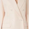 Blazer ajusté en crêpe de laine, rose Blazer ajusté en crêpe de laine, rose