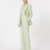 Blazer ajusté en crêpe de laine, vert Blazer ajusté en crêpe de laine, vert