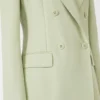 Blazer ajusté en crêpe de laine, vert Blazer ajusté en crêpe de laine, vert
