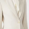 Blazer droit en jersey piqué, ivoire Blazer droit en jersey piqué, ivoire