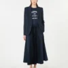 Blazer en jersey de coton, bleu marine Blazer en jersey de coton, bleu marine