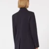 Blazer en jersey à double boutonnage Milano-knit, bleu marine Blazer en jersey à double boutonnage Milano-knit, bleu marine