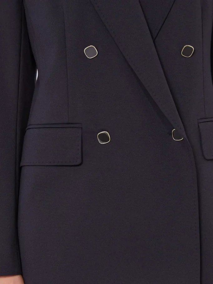 Blazer en jersey à double boutonnage Milano-knit, bleu marine Blazer en jersey à double boutonnage Milano-knit, bleu marine