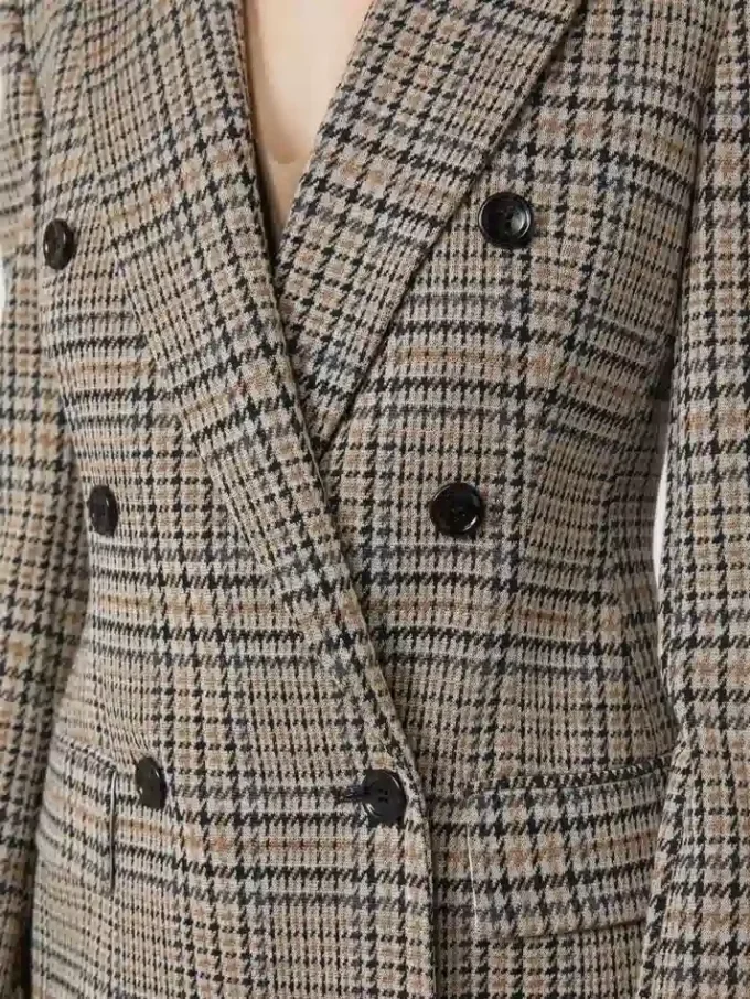 Blazer en jersey jacquard, noir-gris Blazer en jersey jacquard, noir-gris