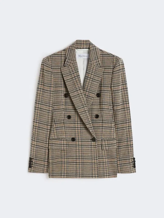 Blazer en jersey jacquard, noir-gris Blazer en jersey jacquard, noir-gris