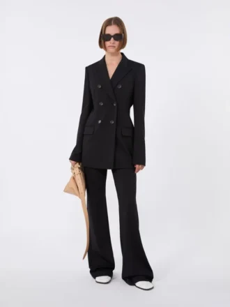 Blazer en jersey, noir
