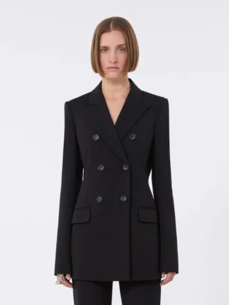 Blazer en jersey, noir