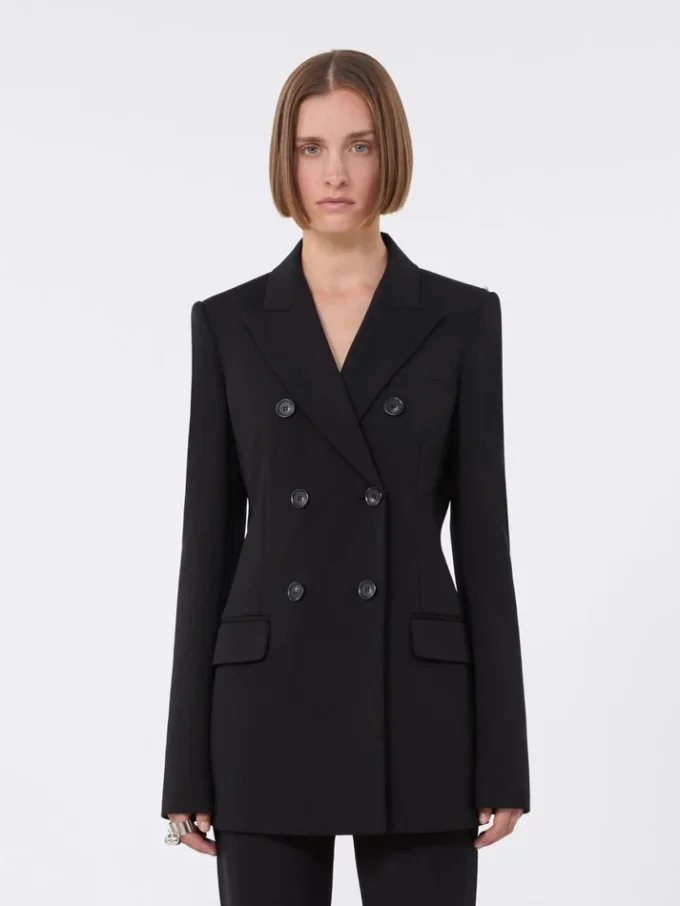 Blazer en jersey, noir Blazer en jersey, noir