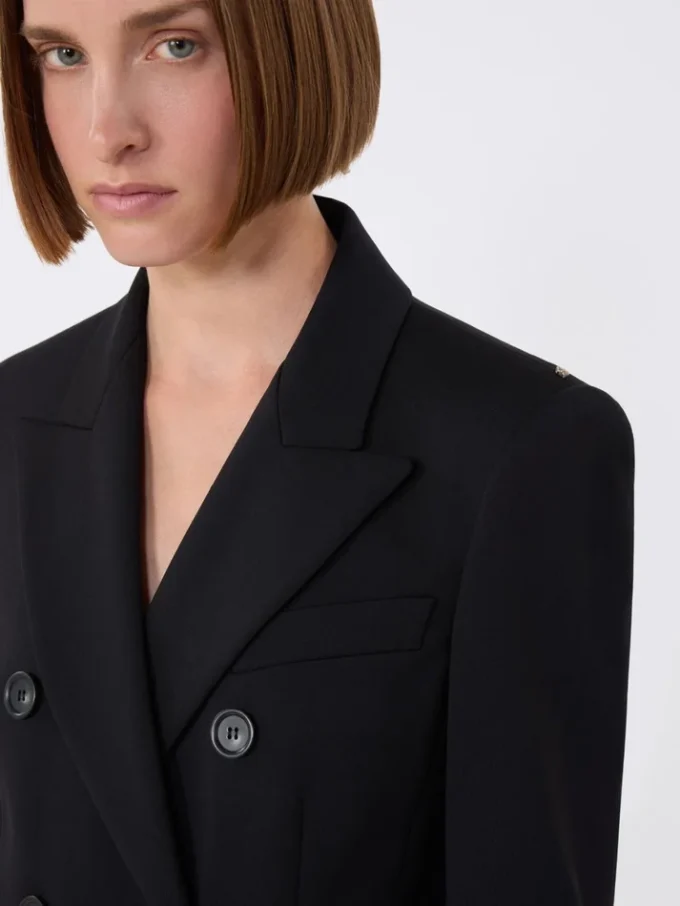 Blazer en jersey, noir Blazer en jersey, noir