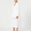 Blazer en toile de crêpe de coton, blanc optique Blazer en toile de crêpe de coton, blanc optique