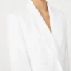 Blazer en toile de crêpe de coton, blanc optique Blazer en toile de crêpe de coton, blanc optique