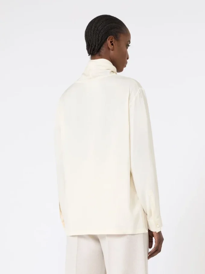 Blouse en charmeuse de soie, ivoire Blouse en charmeuse de soie, ivoire