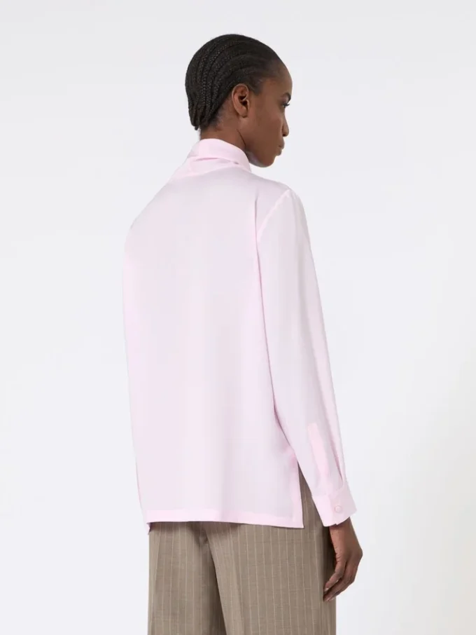 Blouse en charmeuse de soie, rose