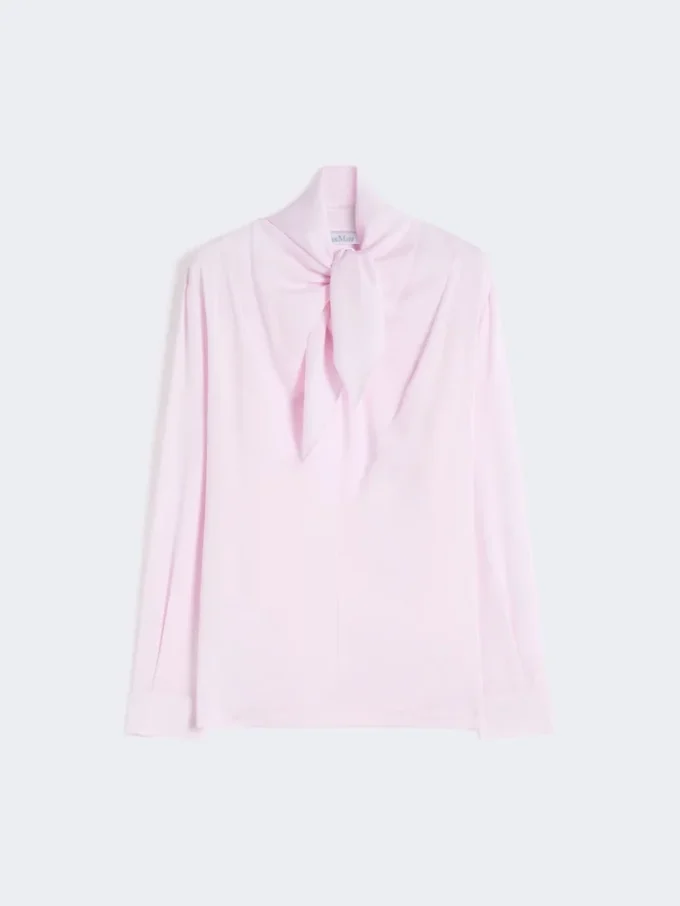 Blouse en charmeuse de soie, rose