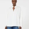 Blouse en coton, ivoire Blouse en coton, ivoire