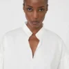 Blouse en coton, ivoire Blouse en coton, ivoire
