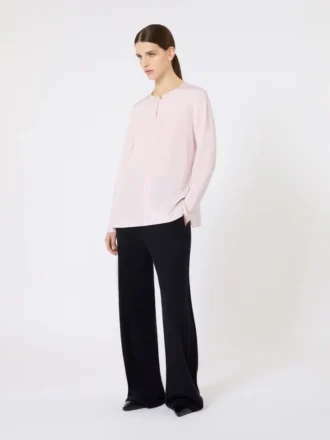 Blouse en crêpe de Chine de soie, rose