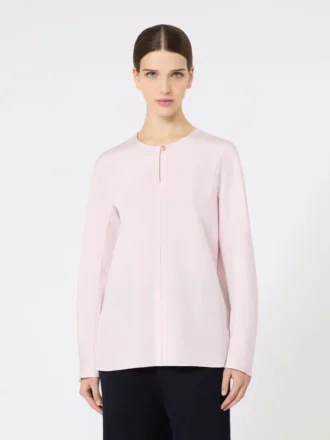 Blouse en crêpe de Chine de soie, rose