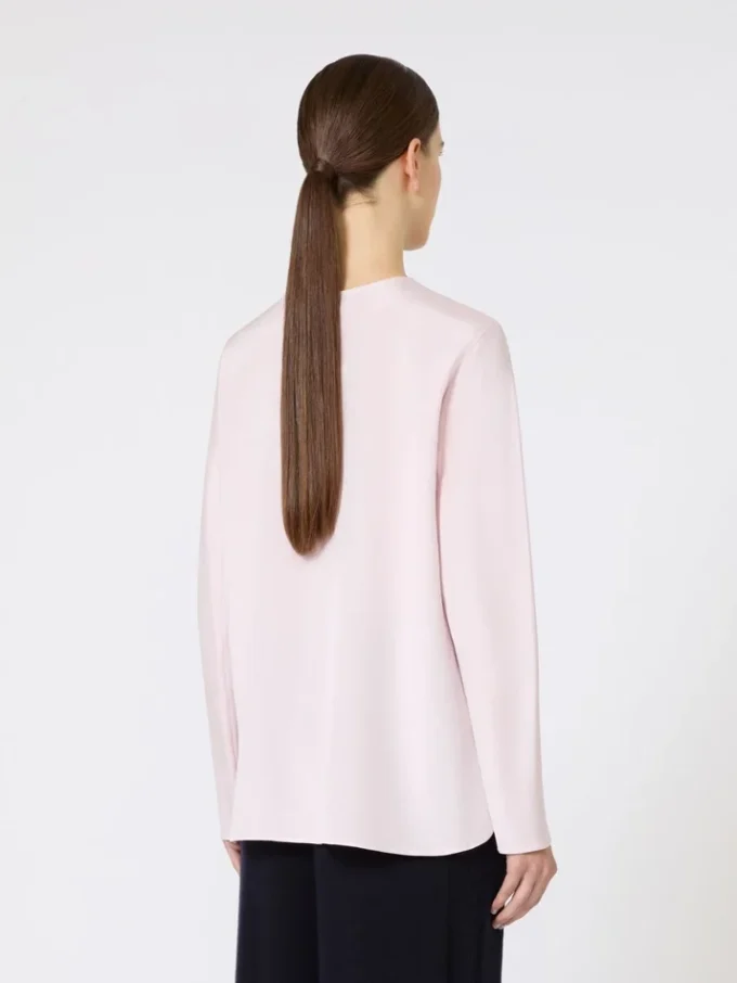 Blouse en crêpe de Chine de soie, rose Blouse en crêpe de Chine de soie, rose