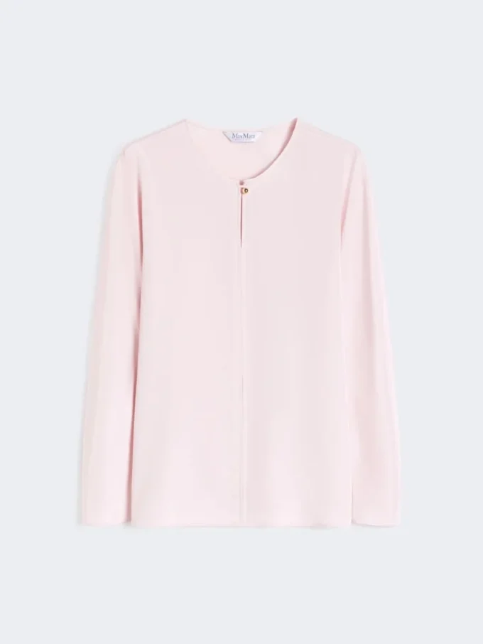 Blouse en crêpe de Chine de soie, rose Blouse en crêpe de Chine de soie, rose