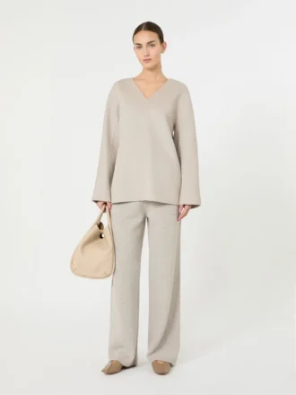 Blouse en laine, beige