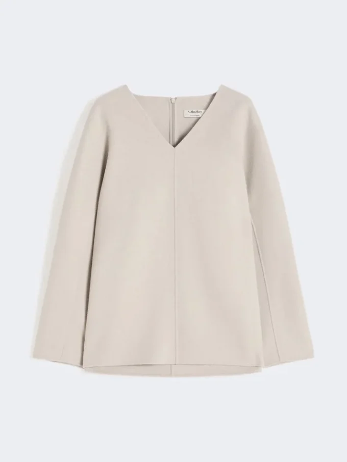 Blouse en laine, beige Blouse en laine, beige