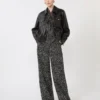 Pantalon Sabla imprimé, noir Pantalon Sabla imprimé, noir