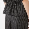 Blouse en soie imprimée, noir et blanc Blouse en soie imprimée, noir et blanc
