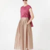 Blouse en toile de ramie, cyclamen
