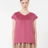 Blouse en toile de ramie, cyclamen