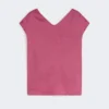 Blouse en toile de ramie, cyclamen