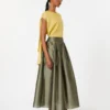 Blouse en toile de ramie, jaune vif Blouse en toile de ramie, jaune vif