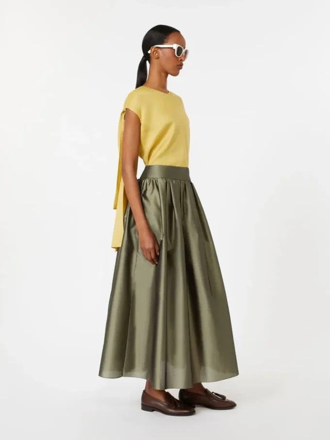 Blouse en toile de ramie, jaune vif Blouse en toile de ramie, jaune vif