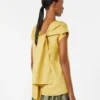 Blouse en toile de ramie, jaune vif Blouse en toile de ramie, jaune vif