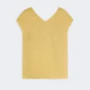 Blouse en toile de ramie, jaune vif Blouse en toile de ramie, jaune vif