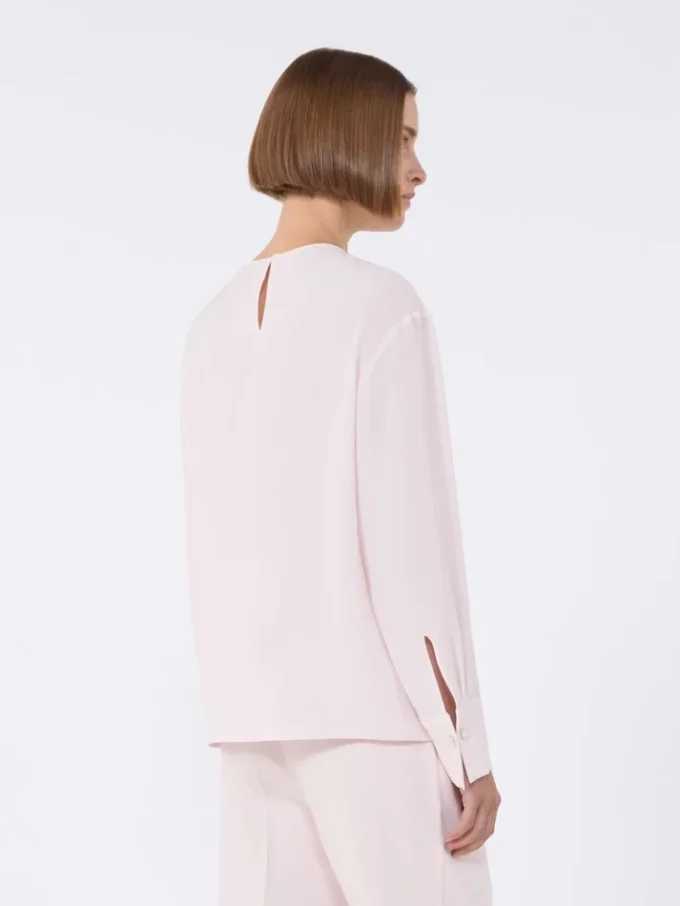 Blouse légère en cady, rose