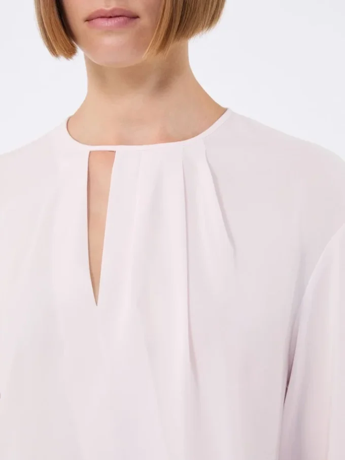 Blouse légère en cady, rose