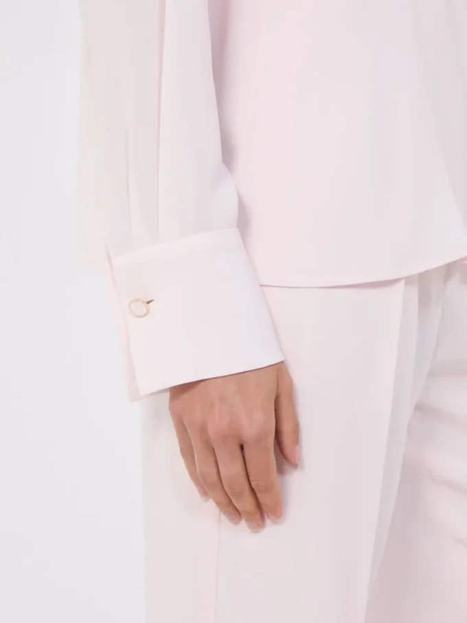 Blouse légère en cady, rose