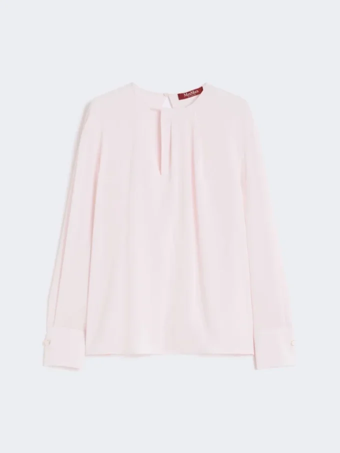 Blouse légère en cady, rose