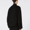 Blouson aviateur oversize en laine, noir Blouson aviateur oversize en laine, noir