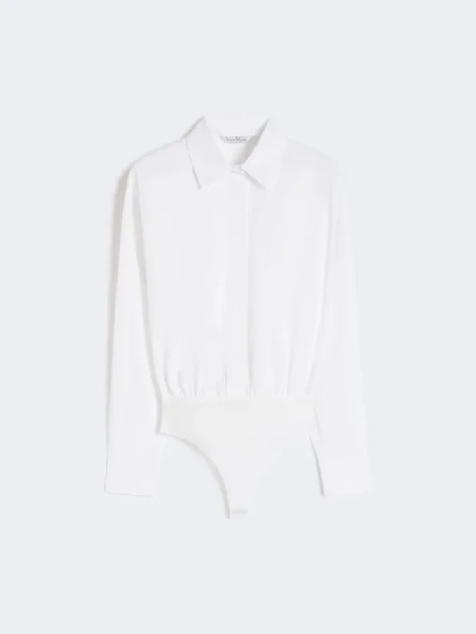 Body chemise en popeline, blanc optique Body chemise en popeline, blanc optique