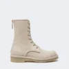 Bottes de combat en pur cachemire, beige Bottes de combat en pur cachemire, beige